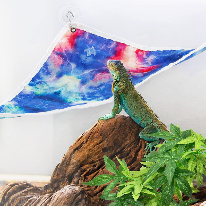 Bearded Dragon Hammock Reptile Lounger, Lizards Hammocks, Terrarium with Suction Cups Habitat Decor Hammock for Climbing Chameleon Hermit Crab Lizards Gecko - BeesActive Australia