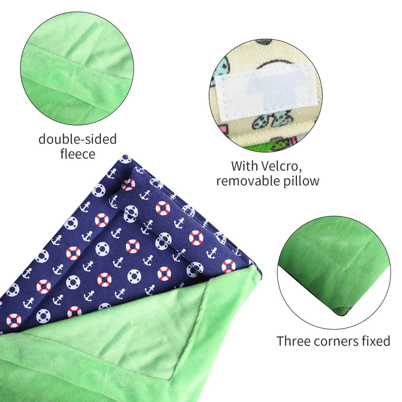 Reptile Sleeping Bag with Pillow and Blanket, Soft Warm Bearded Dragon Bed, Reptile Accessories for Bearded Dragon,Lizard,Leopard Gecko and Small Pet Animal - BeesActive Australia