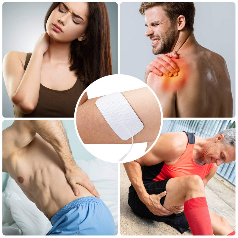 LiteTour 10 Pieces Large Electrode Pads for TENS Unit Replacement Pads for TENS Machine - BeesActive Australia