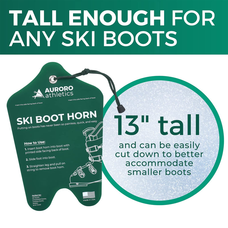Ski Boot Horn - Tallest Ski Boot Horn, Shoe Horn for Ski and Snowboard Boots, Fits All Ski Boots, Reduces Foot and Ankle Pain, Helps Insert Boot Liners, Great for Skiers of All Ages - BeesActive Australia