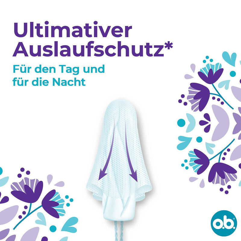 o.b. ExtraProtect Super, Tampons for Heavy Days with Dynamic Fit Technology & Extra Protective Wings, for Ultimate Leak Protection* (1 x 42 Pieces) - BeesActive Australia