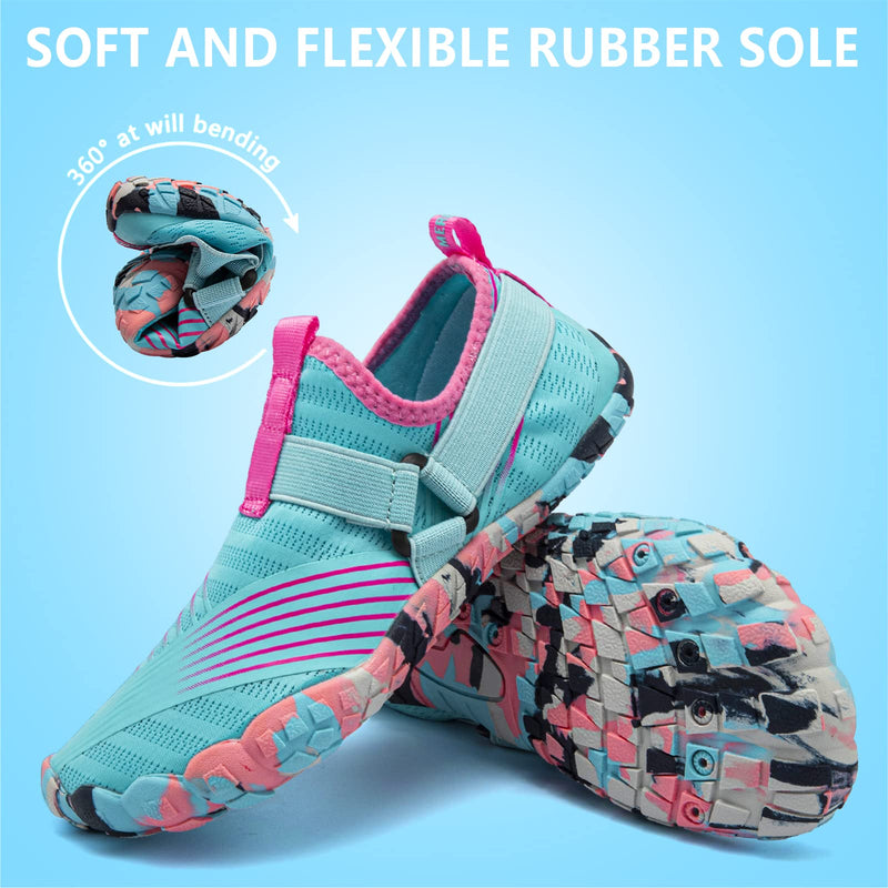 CIOR Boys & Girls Water Shoes Sports Aqua Athletic Sneakers Lightweight Sport Shoes(Toddler/Little Kid/Big Kid) 11.5 Little Kid 559.light Blue - BeesActive Australia