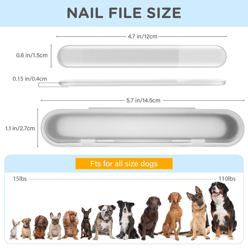 WeinaBingo Dog Nail File Paw Grooming, Gentle, Painless Pet Nail Filer for Claws and Paws, Ideal for Dogs, Cats, Birds - BeesActive Australia
