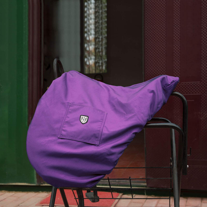 Harrison Howard Premium Waterproof/Breathable Fleece-Lined Saddle Cover Regal Purple GP/CC-One Size - BeesActive Australia