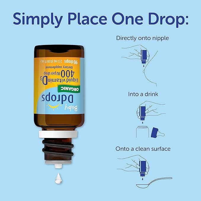 Overseas direct delivery Elbow Baby Vitamin D Drops, 400 Iu, 0.08 oz [parallel import goods] - BeesActive Australia