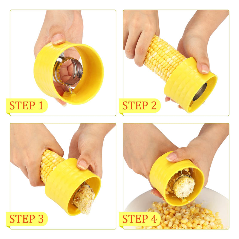 13 Pieces Corn Peeler Cob Corn Remover Corn Zipper Corn Silk Remover Corn Cob Holders Pins for Home Kitchen Restaurant Use - BeesActive Australia