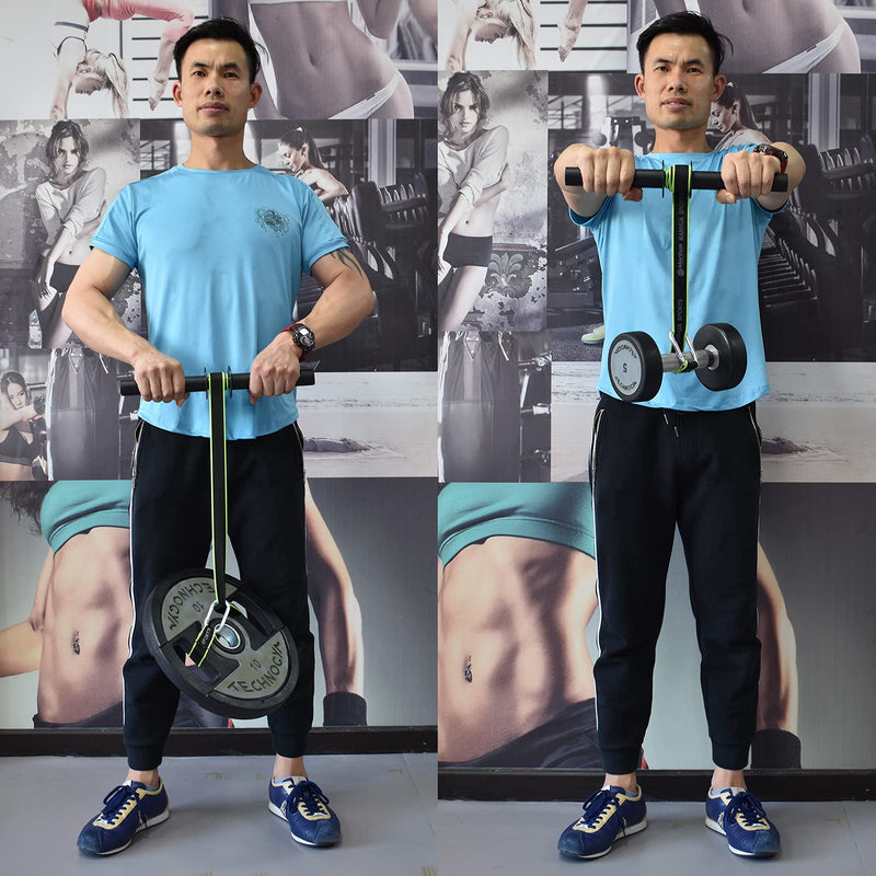XonyiCos Forearm Wrist Roller Fitness Blaster, Arm Exerciser Wrist Trainer, Forearm Muscle Strength Workouts Tools, Weight Bearing Rope Roller Equipment with Non Slip Cushion, Rope for Dumbbells - BeesActive Australia