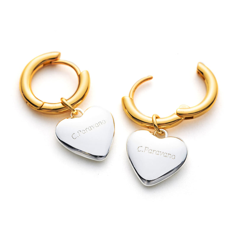 C.Paravano Hoop Earrings for Women | 925 Sterling Silver or 18K Gold Plated Hoop Earrings | Huggie Earrings for Women | Lightweight Hoops | Hypoallergenic Earring for Women EARRING_Q - BeesActive Australia