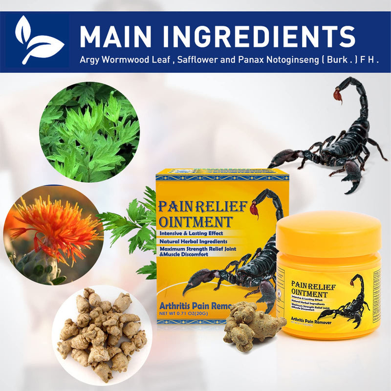 Joint Pain Ointment, Natural Balm to Increase Skin Blood Circulation Reduces Arthritis, Pain Relieving Cream for Neck Shoulder Waist Leg 0.71 Oz - BeesActive Australia