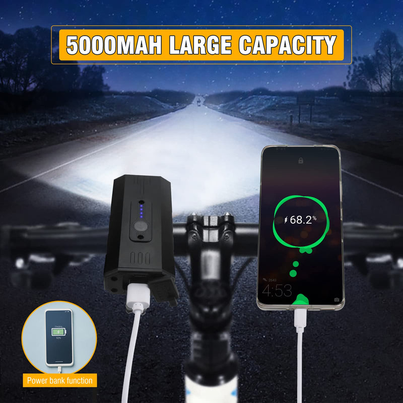 Satino L11 LED Bike Lights for Night Riding - 800LM 4 Light 7 Modes USB Rechargeable Bicycle Front Headlight - BeesActive Australia