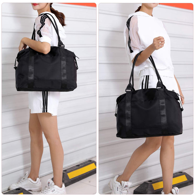 forestfish Carry On Luggage Bag Sports Gym Bag Travel Duffel Bag Black - BeesActive Australia