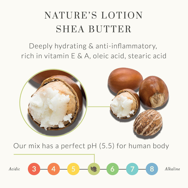 Tree To Tub Lotion for Sensitive Skin - pH 5.5 Balanced, Fragrance Free Lotion with Organic Shea Butter, Cocoa Butter, Aloe Vera 8.5 oz - BeesActive Australia