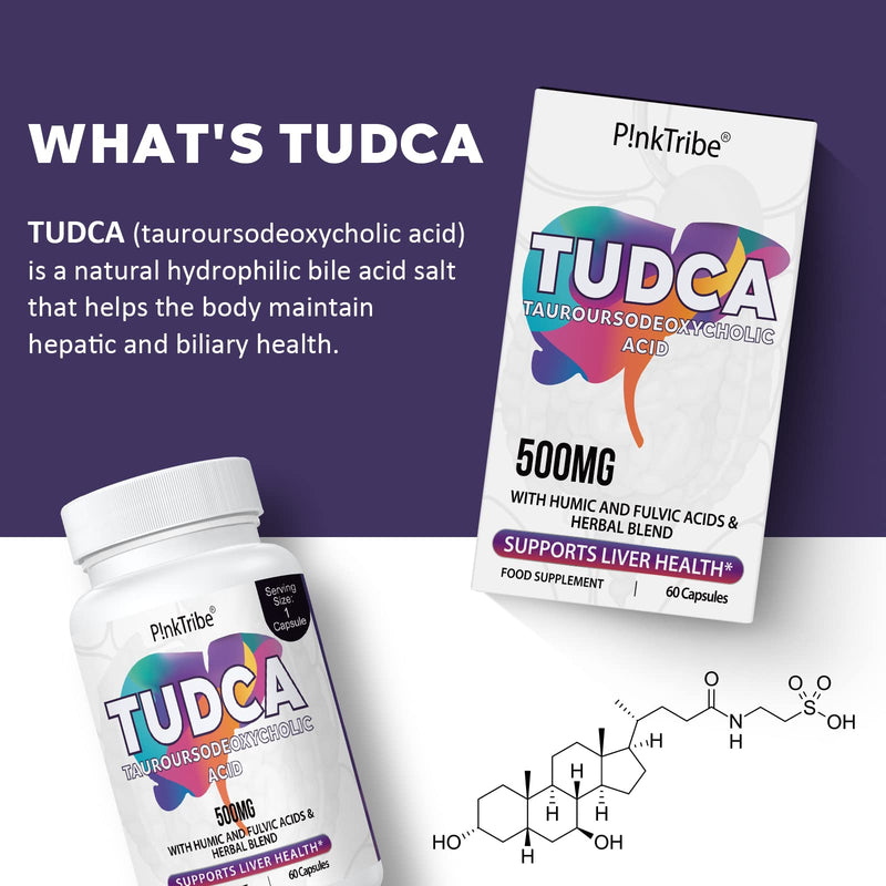 Bile Salt Capsules TUDCA 500mg 60 Capsules, Tauroursodeoxycholic Acid with Humic and Fulvic Acids, Beet Root and More, Tudca Bile Salt Supplement for Liver Health and Repair, Digestion 1 - BeesActive Australia