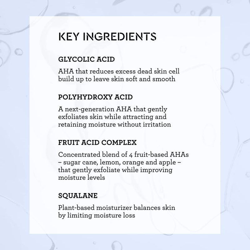 Bliss Renew & Smooth - Glycolic + Polyhydroxy Acid Night Serum - 1 Fl Oz - Gently Exfoliate Skin - Hydrating - Clean - Vegan & Cruelty-Free - BeesActive Australia