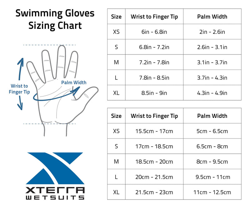 Xterra Wetsuits  Lava Swim Gloves  Neoprene Thermal Gloves | Designed for Cold Water Swimming  Ideal for Training Extra Small - BeesActive Australia