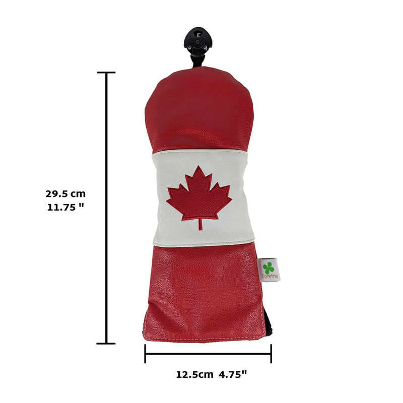 Foretra - Limited Edition Canada Flag Fairway Wood Headcover - Tour Quality Golf Club Cover - Style and Customize Your Golf Bag - BeesActive Australia