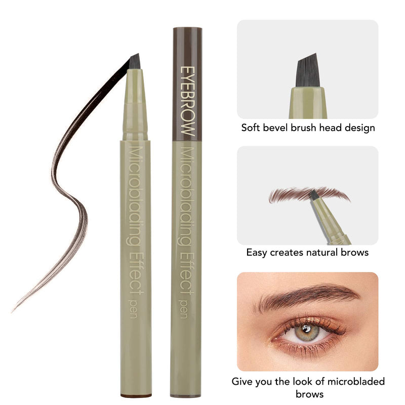 Eyebrow Tint Pen, Jornarshar Waterproof Liquid Eyebrow Pen, Long-lasting Natural Eyebrows Look, Brown - BeesActive Australia