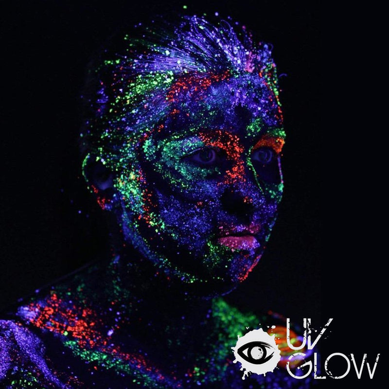 UV Glow Blacklight Face and Body Paint 0.34oz - Set of 7 Tubes - Neon Fluorescent - BeesActive Australia