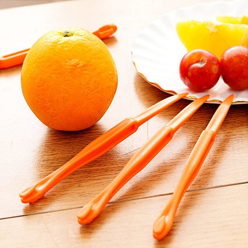 Orange Citrus Peelers, Cosmer Set of 15 Plastic Easy Slicer Cutter Peeler Remover Opener Kitchen Accessories Knife Cooking Tool Kitchen Gadget - BeesActive Australia
