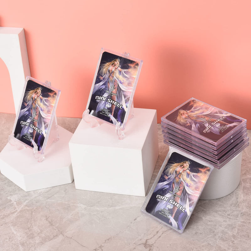 Trading Card Sleeves Top Loaders 20 pcs Hard Acrylic Card Protector Clear Card Brick + 5 Display Stand Fit for Standard Sports Cards,Baseball Card Holder Cases Collectibles - BeesActive Australia