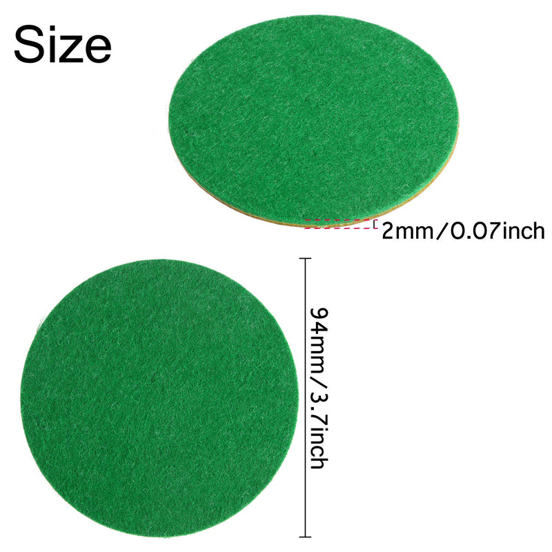 94 mm Air Hockey Mallet Felt Pads Replacement Air Hockey Pushers Pads Green Self Adhesive Felt Sticker for 96 mm Air Hockey Pushers 8 - BeesActive Australia