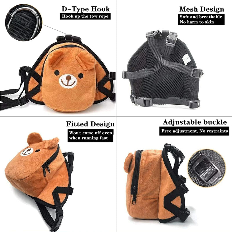 Pet Backpack, Cute Dog Backpack with Adjustable Straps for Small Dogs Cats. Dog Saddle Bags for Outdoor Travel Hiking - BeesActive Australia