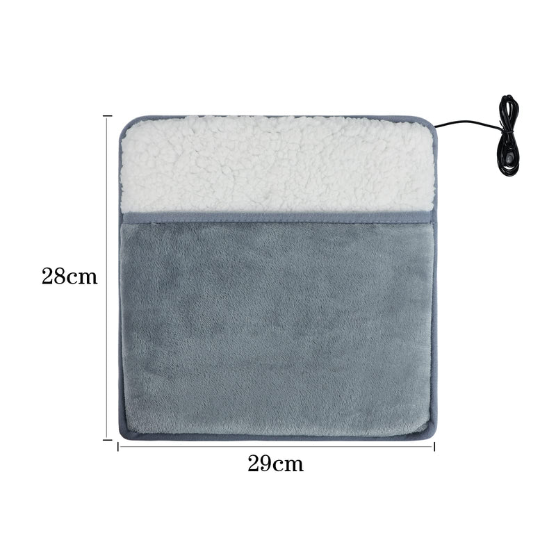 USB Heated Foot Warmer Electric Foot Heating Pad Winter Warm Fleece Lining Foot Muff Soft Thermal Foot Cushion Therapy Wrap for Women Men Elderly Feet Back Waist Abdomen Hands Office Home Foot Heater - BeesActive Australia