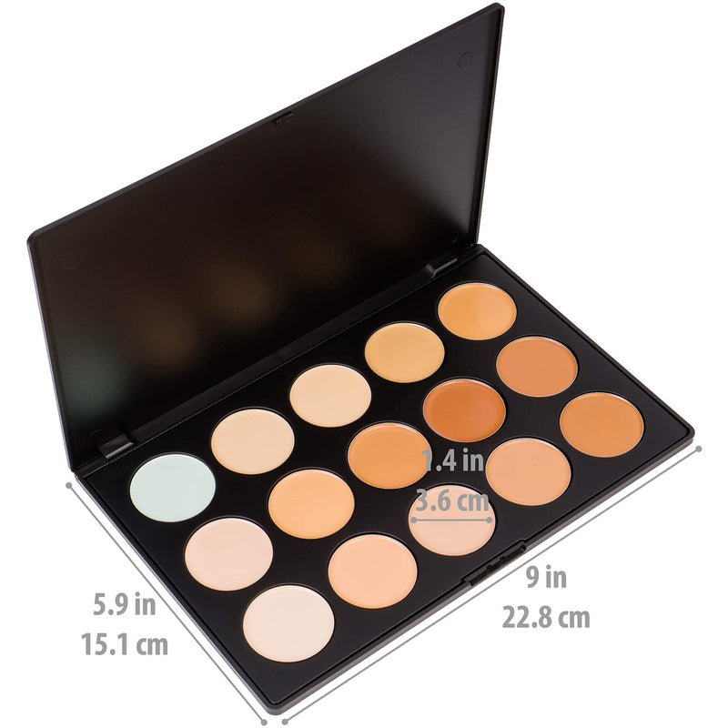 SHANY Professional Cream Foundation and Camouflage Concealer - 15 Color Palette - BeesActive Australia