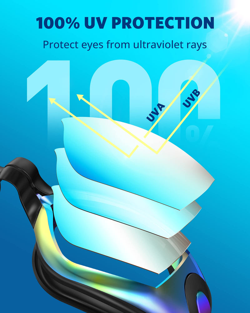 Aegend Swim Goggles, Swimming Goggles No Leaking Full Protection Adult Men Women Youth Aqua - BeesActive Australia