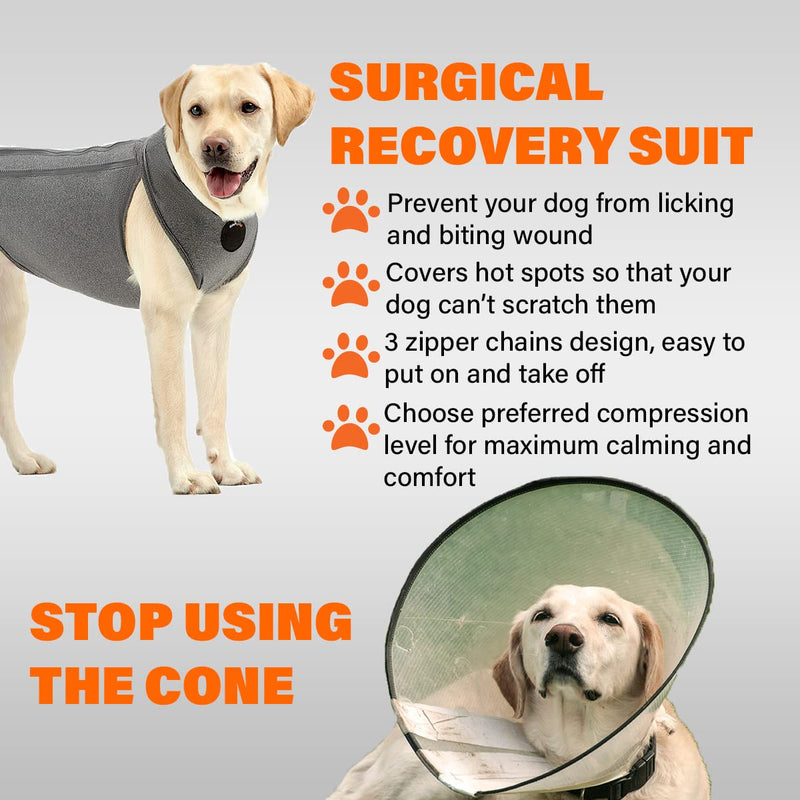 NeoAlly Upgraded Dog Surgical Recovery Suit Cone Alternative Onesie Post Surgery Wear Protects Abdominal Wounds and Skin Anti Licking, Aids Hot Spots, and Provides Anti Anxiety Relief Large - BeesActive Australia