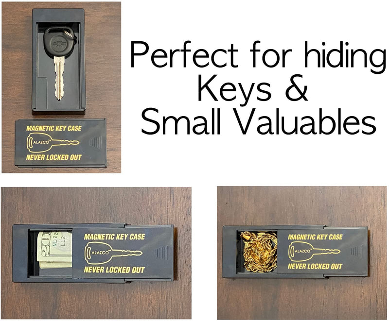 ALAZCO Large Heavy Duty Magnetic Hide-a-Key Holder for Over-Sized Keys, Car House Shed Boat Spare Keys - Extra-Strong - AZM1HK 1pc - BeesActive Australia