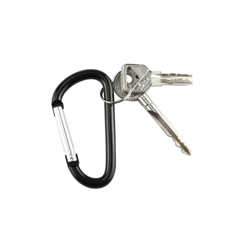 SWATOM Aluminum Carabiner Clip Snap Hook Keyring 1.6/1.8/2.2/2.5/2.8 Inch Carabiners Keychains Black(10P/20P) 1.6 Inch - BeesActive Australia