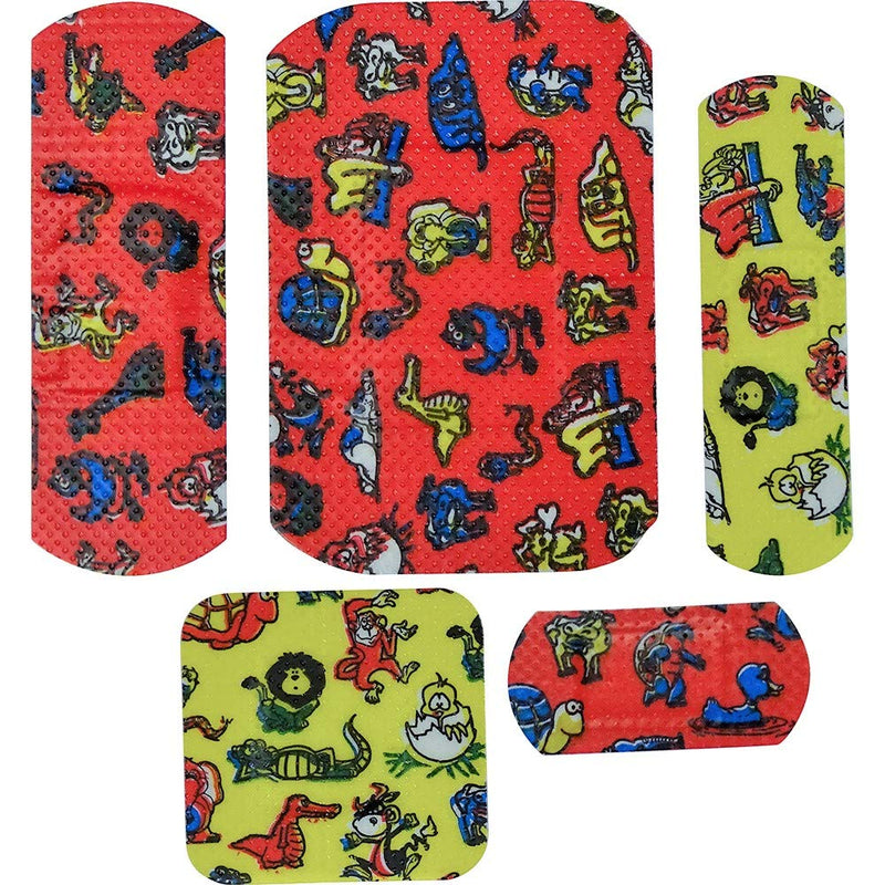 Safety First Aid Group HypaPlast Children's Washproof Plasters, Assorted (Pack of 100) Sterile Hypallergenic Children's Plasters - BeesActive Australia
