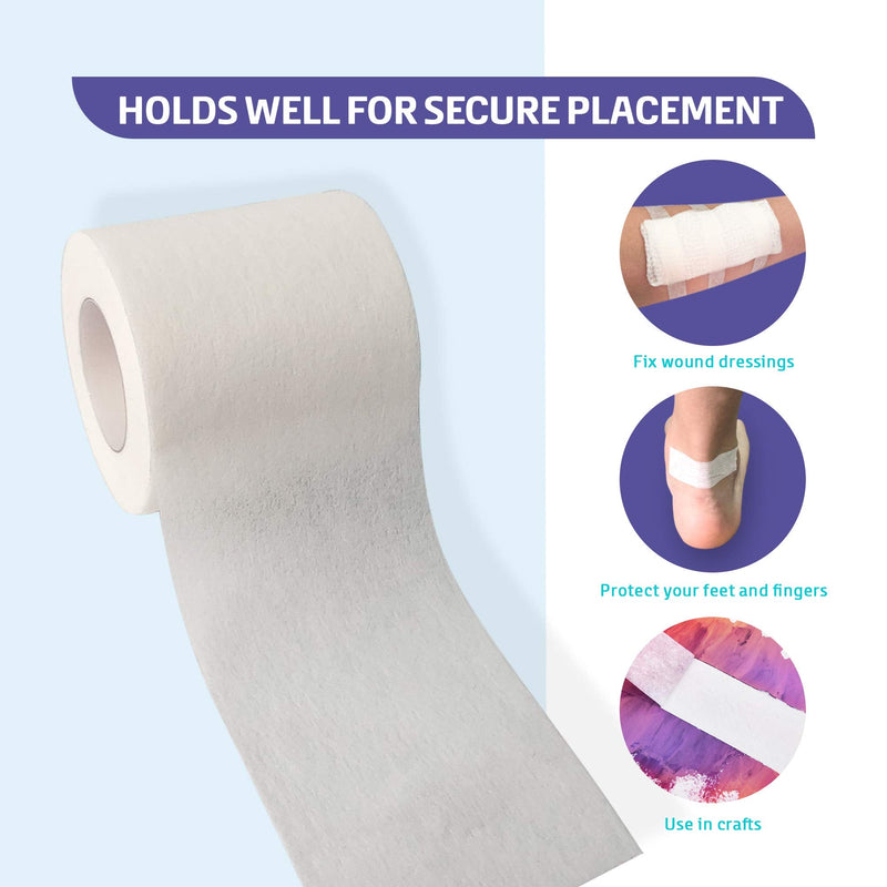 Conkote Soft Paper Surgical Tape 1" x 10 Yards, Gentle Adhesion and Hypoallergenic, 12 Rolls - BeesActive Australia
