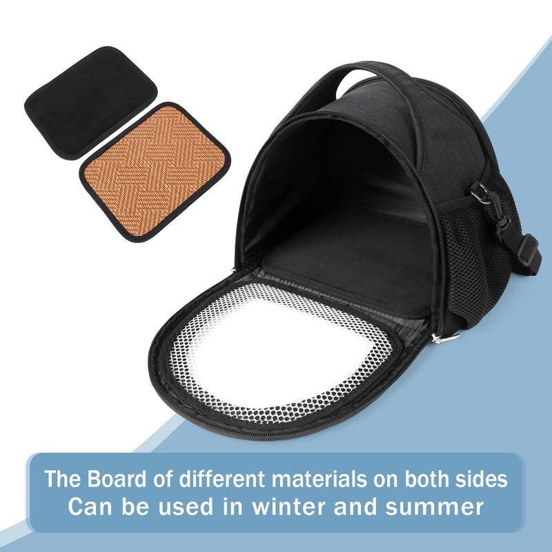 YUDODO Hamster Carrier Guinea Pig Carrier Bag Small Animal Sugar Glider Pouch Gerbil Hedgehog Portable Travel Carrier Outdoor Hangbag Flying Squirrel Rat Carrier X-Large Black - BeesActive Australia