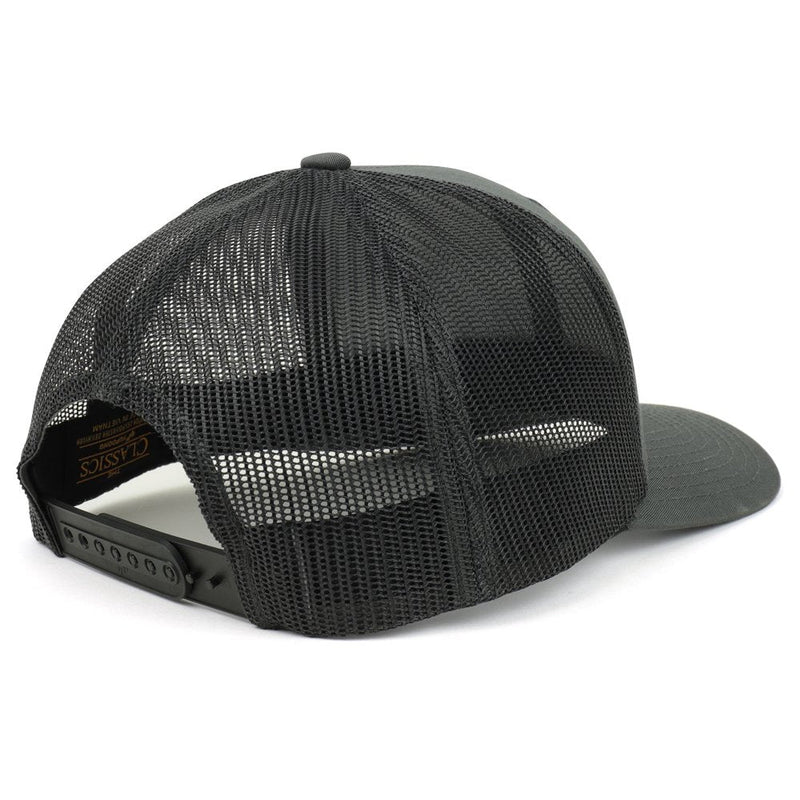 Trendy Apparel Shop Flexfit XXL Drone Pilot Embroidered Retro Trucker Mesh Cap XX-Large Charcoal - BeesActive Australia