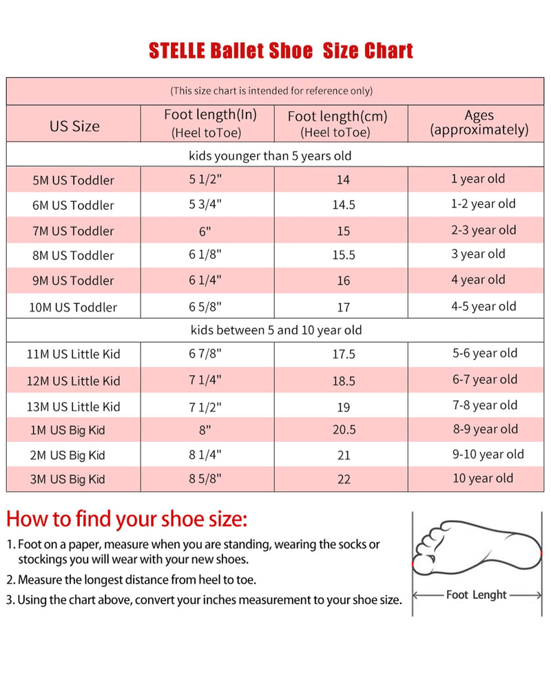 Stelle Girls Ballet Practice Shoes, Yoga Shoes for Dancing 9 Toddler Pink - BeesActive Australia