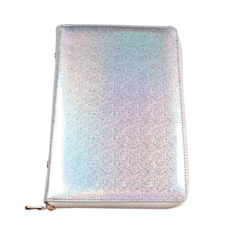 FingerAngel 72 Slots Holographic Nail Plates Holder Case Stamping Templates Organizer Square & Round Printing Molds Collection Manicure Tool Accessorie (Silver) Silver - BeesActive Australia