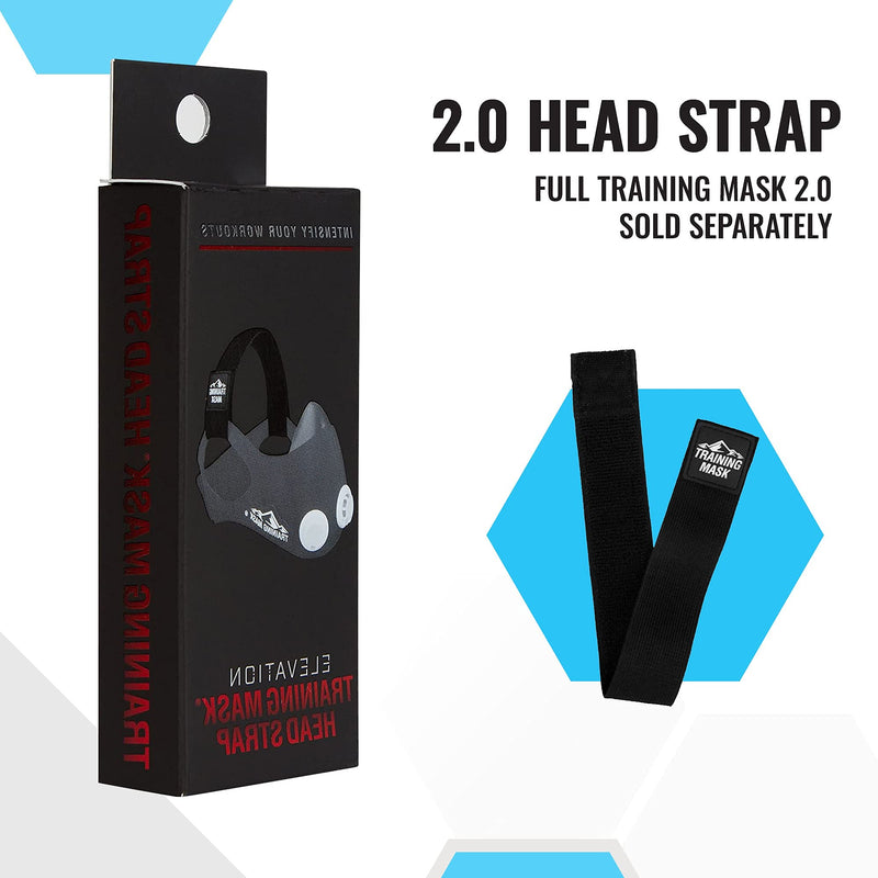 Training Mask - Masks Straps for Training Mask 2.0, Mask Extender Strap Only, Adjustable Band for Running Breathing Mask, Black - BeesActive Australia