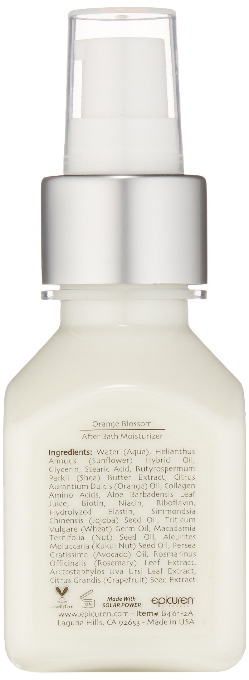 Epicuren Discovery After Bath Body Moisturizer, Kukui Coconut Orange 2 Ounce - BeesActive Australia