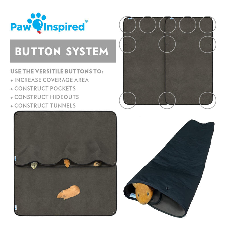 Paw Inspired Washable Guinea Pig Cage Liners | Fleece Bedding for Guinea Pigs Ferrets, Rabbits, Hamsters, Small Animals | Bamboo Charcoal Odor Controlling Absorbent Pee Pads Midwest 1 ct. - BeesActive Australia