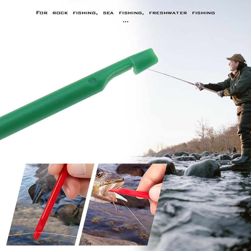 20PCS Fishing Unhooking Disgorgers Plastic Portable Detacher Dehooker Hook Removal Tool Unhook Extractor Fishing Supplies 10PCS Red and 10PCS Green - BeesActive Australia