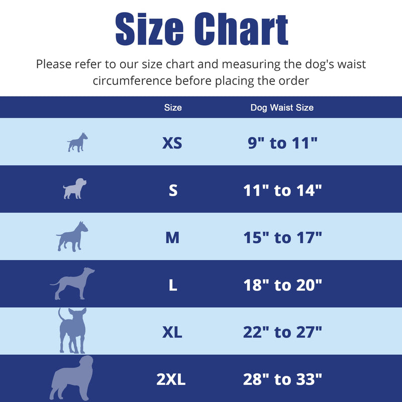 Fuz Bigaza Small Dog Diapers Male Set of 3 Reusable Belly Bands Wraps for Boy Dogs Doggy Doggie and Puppy - BeesActive Australia