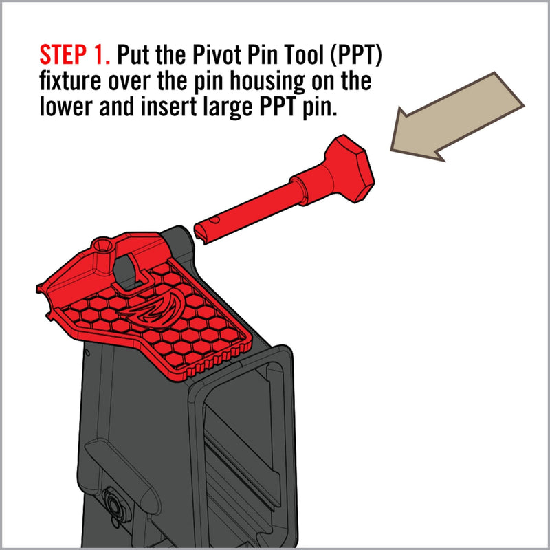 Real Avid Pivot Pin Tool (AVAR15PPT), Red - BeesActive Australia