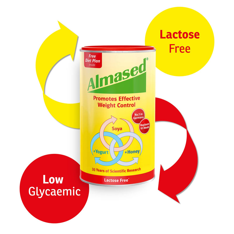 Almased - Soya, Yogurt and Honey Meal Replacement for Weight Control, Lactose Free, 500g 500 g (Pack of 1) - BeesActive Australia