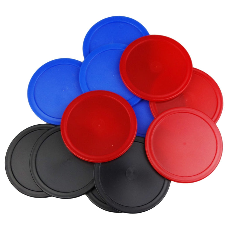 Kasteco 12 Pack 2.5 Inch Air Hockey Pucks for Small Size Table Red Blue Black 64x4 mm - BeesActive Australia