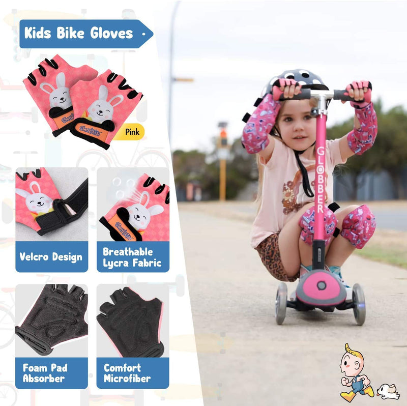 Simply Kids Innovative Soft Kids Knee and Elbow Pads with Bike Gloves I Comfortable Toddler Protective Gear Set for Roller-Skating Skateboard I Bike Knee Pads for Children Boys Girls 2-4 5-8 9-11 Unicorn Large - BeesActive Australia