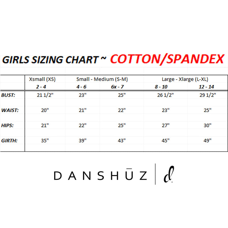 [AUSTRALIA] - Danz N Motion by Danshuz Girl's Empire Front Seam Leotard 2425c (Black, 6X/7) 