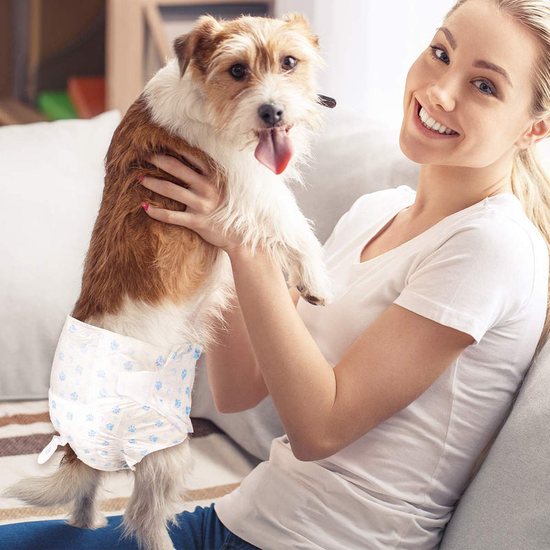 Pet Soft Disposable Female Puppy Dog Diaper 12-72pcs XXS- 12 Count Mixed - BeesActive Australia