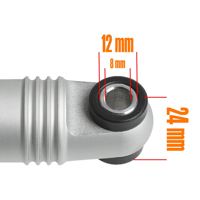 DNM Preload MTB Mountain Wheel Chair Bike Rear Suspension Shock Absorber AL 6061 Coil Spring 750 Lbs 150mm (5.9") x 30mm 160mm (6.23") x 35mm 165mm (6.5") x 35mm with Extra Bushing - BeesActive Australia